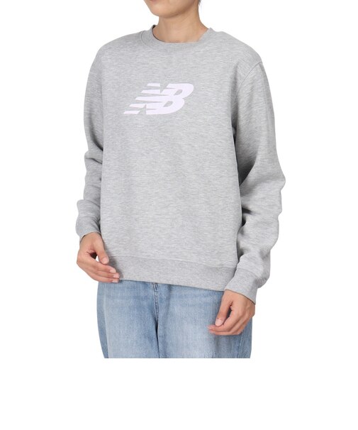 ニューバランス（new balance）Sport フリース ロゴ クルー 裏起毛 WT43526AG