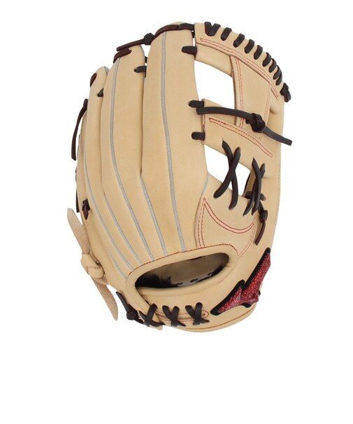 ミズノ（MIZUNO）少年軟式 グラブ オールラウンド用 野球グローブ ジュニア ウィルドライブ レッド AXI 1AJGY31530 8066