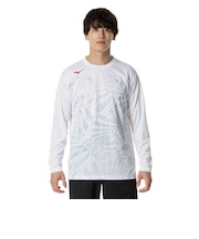 ミズノ（MIZUNO）テニスウェア 長袖 プラクティスシャツ 62JAB51101