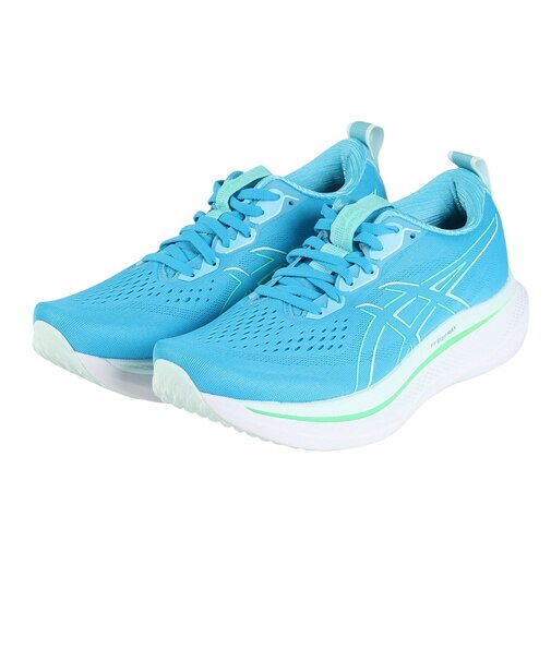 アシックス(ASICS)ランニングシューズ グライドライドマックス ブルー グリーン 1011B891.400 スニーカー ジョギング