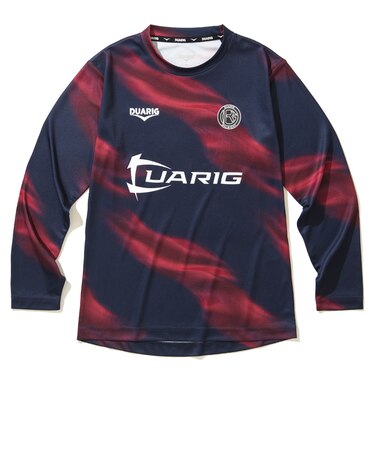 デュアリグ（DUARIG）サッカーウェア ジュニア ドライプラス ロングスリーブ 昇華プラシャツ 4F0023-SCWR-742HD NVY