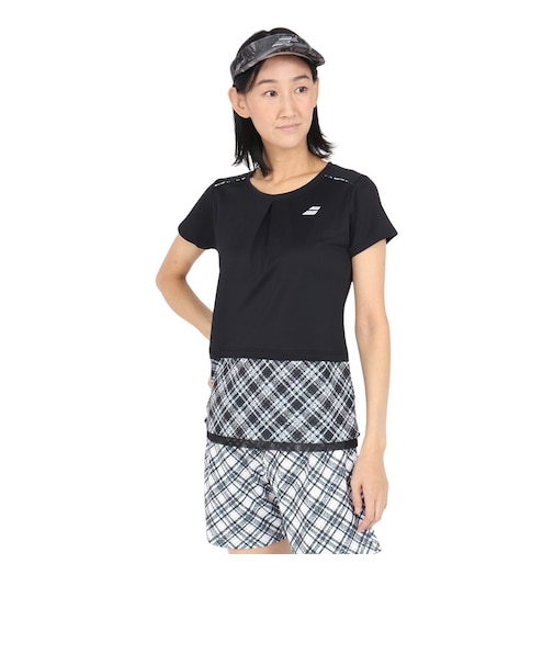 バボラ（BABOLAT）テニスウェア レディース PURE 半袖Tシャツ ショートスリーブ BWG4378-BK00