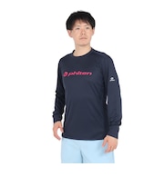 ファイテン(PHITEN)バレーボールウェア 長袖Tシャツ ネイビーピンク 3124JG62600