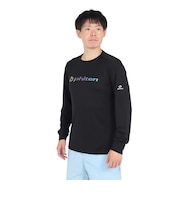 ファイテン(PHITEN)長袖Tシャツ ラメグラデ ブラックゴールド 3124JG62900
