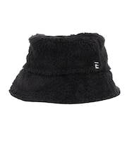 エルケクス(ELKEX)FUR ロゴ バケットハット バケハ EKL4FA0031 BLK 黒 フリーサイズ 防寒