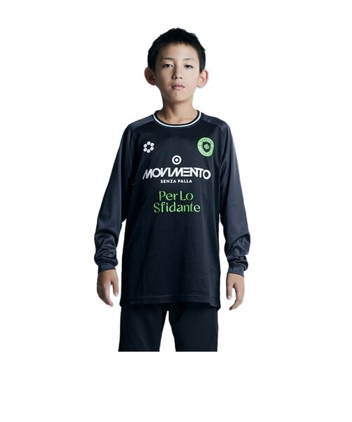 スフィーダ（SFIDA）サッカー フットサルウェア キッズ ジュニア プラクティスTシャツ ロングスリーブ SA-24X50JR BLK