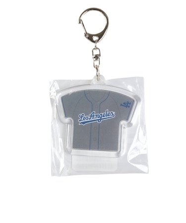 エムエルビー（MLB）ユニフォーム型キーホルダー ドジャース メジャー LA-KEY09 GRAY グレー