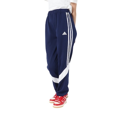 アディダス（adidas）キッズ マストハブ レギュラーフィット カラーブロック ダブルニット 9/10丈トラックパンツ KWY24-JH1097