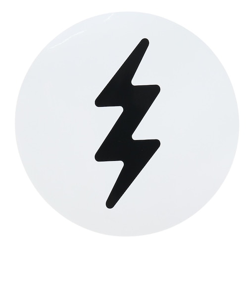 エレクトリック（ELECTRIC）ICON ロゴ ステッカー E24MA09 WT/BK L