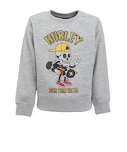 ハーレー(HURLEY)ジュニア オーバーサイズド スカル ヘッド スウェット クルー BCFL242004-AGHT