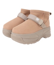 ブーツ カジュアルシューズ 厚底 ショート ムートン ブーツ CHUNKY SK-299 Tan/Tp01M