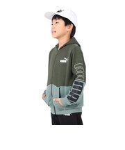 プーマ(PUMA)ジャージ ボーイズ POWER カラーブロック フーデッド 678571 31 GRN