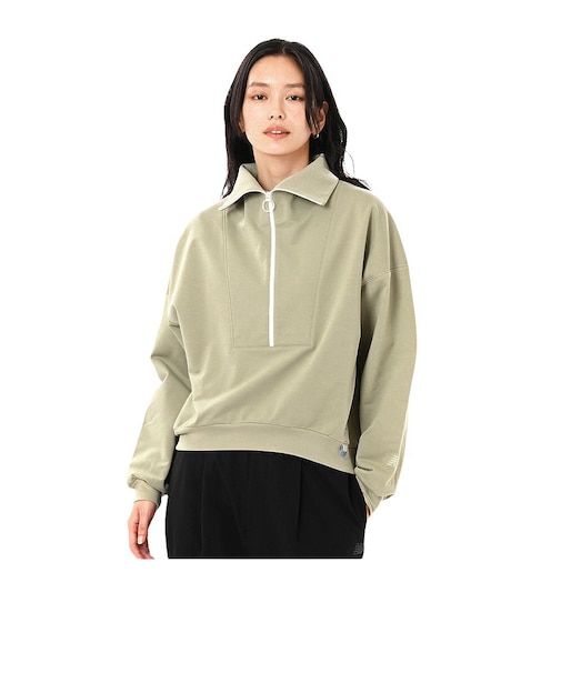 ニューバランス（new balance）OUTDOOR ライトスウェットハーフジッププルオーバー AWT45742OVN