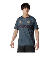ミズノ(MIZUNO)サッカーウェア フットボール ボーダーTシャツ P2MABX7311