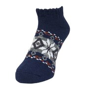 ルームソックス WARM HOME ショート丈 3FR01W NVY ネイビー