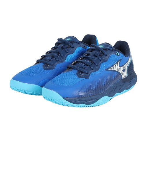 ミズノ(MIZUNO)クレー/砂入り人工芝コート用 テニスシューズ ウエーブエンフォースコート WIDE OC 61GB243128