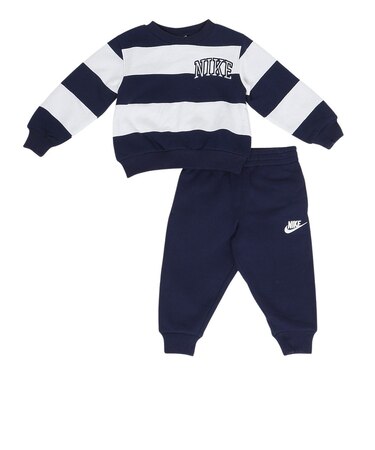 ナイキ（NIKE）トドラー SNL ストライプクルー スウェットスーツ 上下セット 76M256-U90