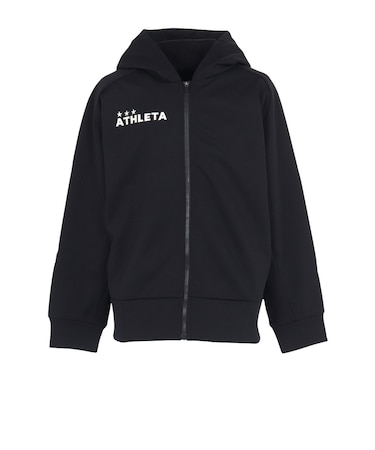 アスレタ（ATHLETA）サッカー フットサルウェア ジュニア 防風スウェット ZIP パーカー 3389J BLKBLK