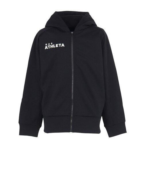 アスレタ（ATHLETA）サッカー フットサルウェア ジュニア 防風スウェット ZIP パーカー 3389J BLKBLK