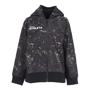 アスレタ（ATHLETA）サッカー フットサルウェア ジュニア 防風スウェット ZIP パーカー 3389J BLK