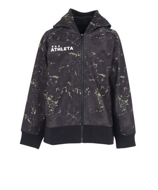 アスレタ（ATHLETA）サッカー フットサルウェア ジュニア 防風スウェット ZIP パーカー 3389J BLK