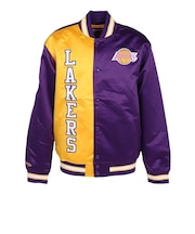 ライト サテン ジャケット NBA ロサンゼルス レイカーズ OJBF5523-LALPURP