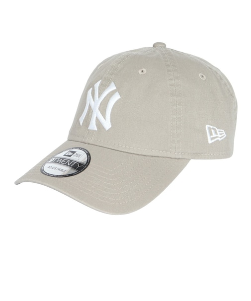 ニューエラ（NEW ERA）キャップ 9TWENTY ニューヨーク ヤンキース ウォッシュドコットン ぺブル×ホワイト 14525108 帽子 Mサイズ