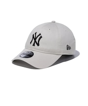 ニューエラ(NEW ERA)キャップ 9TWENTY ニューヨーク ヤンキース ウォッシュドコットン アイボリー×ブラック 14525115 帽子 Mサイズ