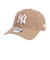 ニューエラ（NEW ERA）キャップ 9TWENTY ニューヨーク ヤンキース ウォッシュドコットン カーキ×ホワイト 14525113 帽子 Mサイズ