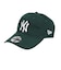 ニューエラ（NEW ERA）帽子 9TWENTY ニューヨーク ヤンキース ウォッシュドコットン ダークグリーン×ホワイト 14525118