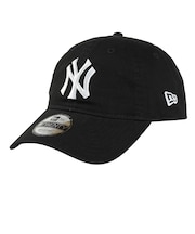 ニューエラ(NEW ERA)帽子 9TWENTY ニューヨーク ヤンキース ウォッシュドコットン ブラック×ホワイト 14525122 キャップ Mサイズ