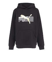 プーマ(PUMA)ジュニア エッセンシャル+ ロゴ LAB フーディ 684074 01 BLK