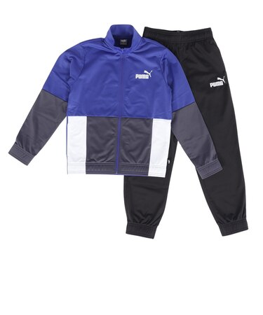 プーマ（PUMA）ジュニア カラーブロック ポリスーツ CL 上下セット 678546 27 RBLU