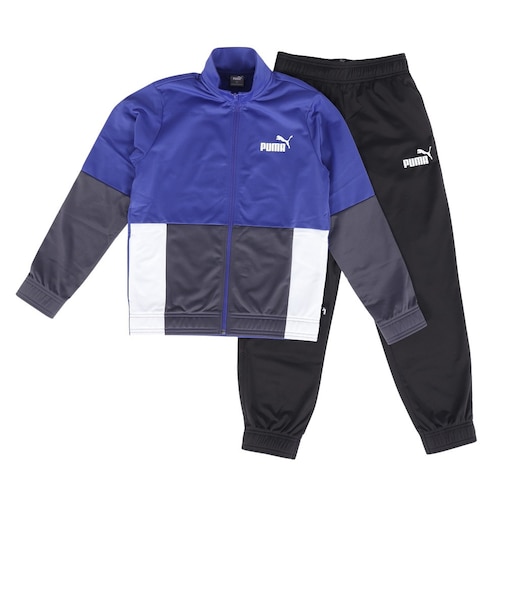 プーマ（PUMA）ジュニア カラーブロック ポリスーツ CL 上下セット 678546 27 RBLU