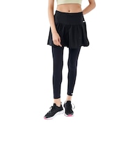 フィラ(FILA)水陸両用 キュロット付 レギンス 2点セット 3122465-BK