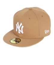 ニューエラ(NEW ERA)キャップ 59FIFTY ニューヨーク・ヤンキース ウィート×ホワイト 14525198 帽子 57.7cm-59.6cm