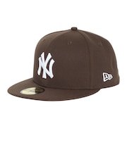 ニューエラ(NEW ERA)キャップ 59FIFTY ニューヨーク・ヤンキース ブラウン×ホワイト 14525207 帽子
