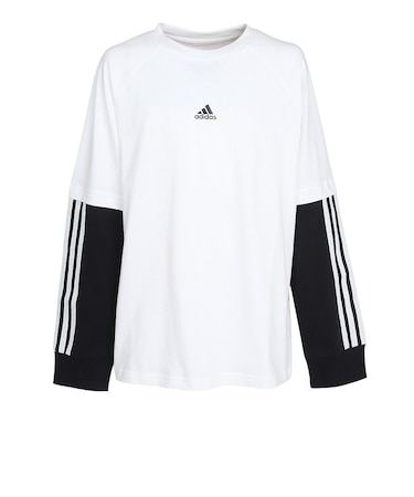 アディダス（adidas）キッズ Street Jam 2IN1 長袖Tシャツ JUD58-IV7048
