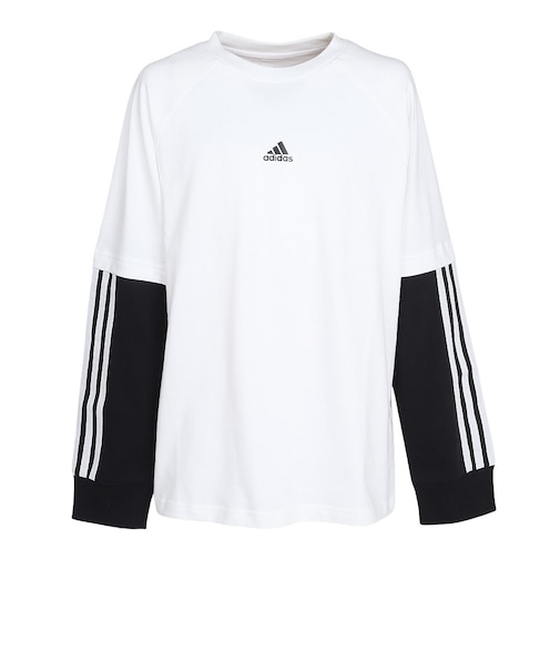 アディダス（adidas）キッズ Street Jam 2IN1 長袖Tシャツ JUD58-IV7048