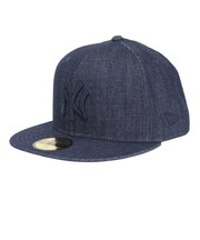 ニューエラ(NEW ERA)帽子 キャップ 59FIFTY ニューヨーク・ヤンキース インディゴデニム×ネイビー 14525202 57.7cm-59.6cm