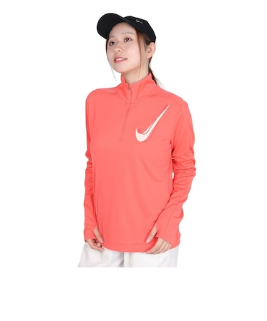 ナイキ（NIKE）ドライフィット スウッシュ ハーフジップ ランニング ミッドレイヤー 長袖シャツ HJ2226-814