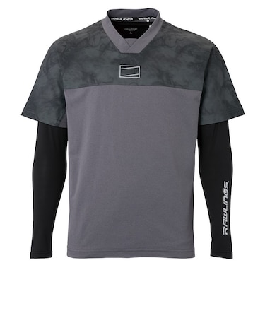 ローリングス（Rawlings）野球ウェア Ｔシャツ Vトップレイヤードセット AUT15S01S-CGRY