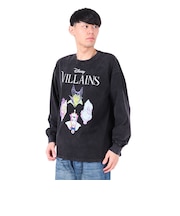 DISNEY(DISNEY)ヴィランズ フェイスツアー 長袖Tシャツ 5315016-01 BLK
