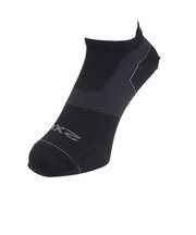 ツー・タイムズ・ユー(2XU)靴下 ベクターウルトラライトクルー ノーショーソックス UA7027E-BLK/BLK