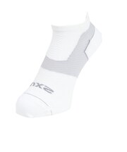 ツー・タイムズ・ユー(2XU)靴下 ベクターウルトラライトクルー ノーショーソックス UA7027E-WHT/WHT