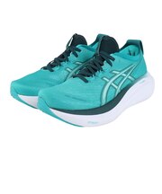 アシックス(ASICS)ランニングシューズ ゲルニンバス27 ターコイズ 1011B958.400 スニーカー クッション 快適 GEL-NIMBUS 27