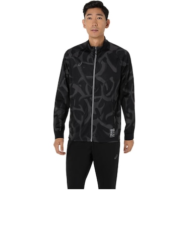 アシックス（ASICS）ドライグラフィックストレッチニットジャケット 2031E985.001
