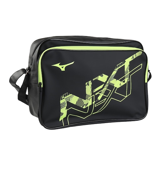 ミズノ（MIZUNO）バッグ N-XTショルダーバッグ ブラック×ライム 30L 33JSC00294 ショルダー 肩掛け 斜め掛け