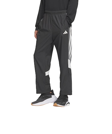 アディダス（adidas）マストハブ ルーズフィット メッシュ裏地付き フルレングス オープンヘム ウインドパンツ KQD21-JM2106