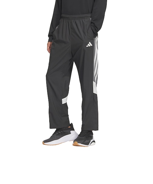 アディダス（adidas）マストハブ ルーズフィット メッシュ裏地付き フルレングス オープンヘム ウインドパンツ KQD21-JM2106